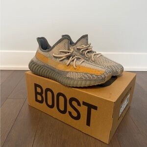 Adidas Yeezy Boost 350 V2 in Tan and Orange